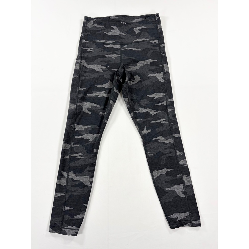 Athleta Ultimate Camo 7/8 Tight Leggings Gray Camouflage Stash Pockets Women S
